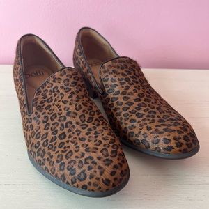 Leopard loafers